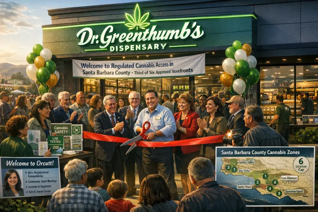 Dr. Greenthumb’s Dispensary Opens in Orcutt, Advancing Santa Barbara County’s Regulated Cannabis Access