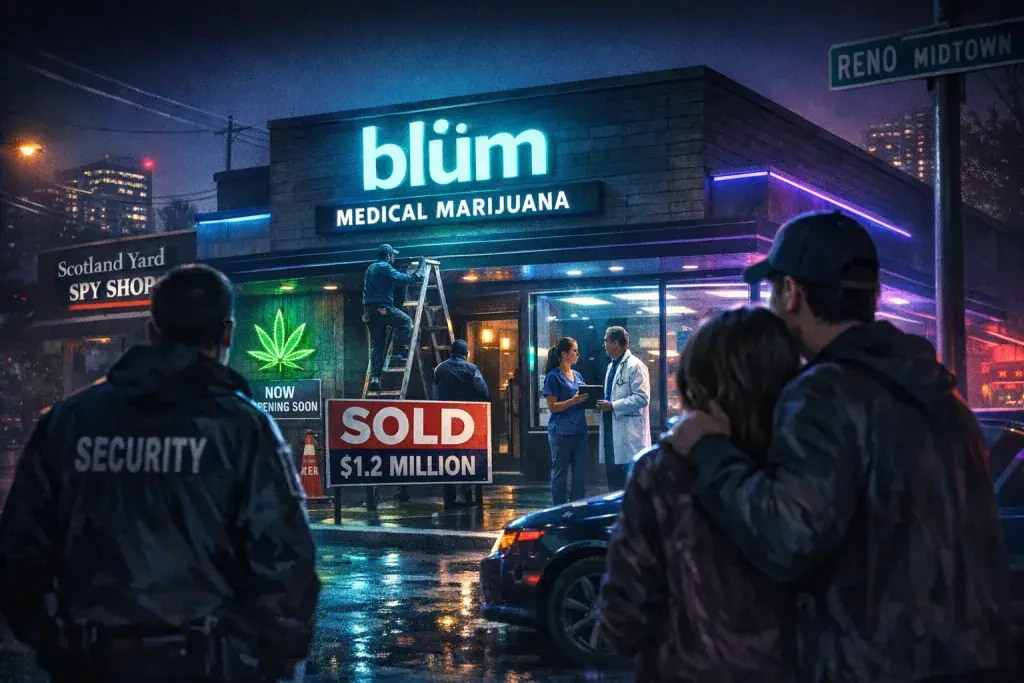 Blüm Dispensary Purchases Midtown Reno Building for $1.2 Million Medical Marijuana Venture