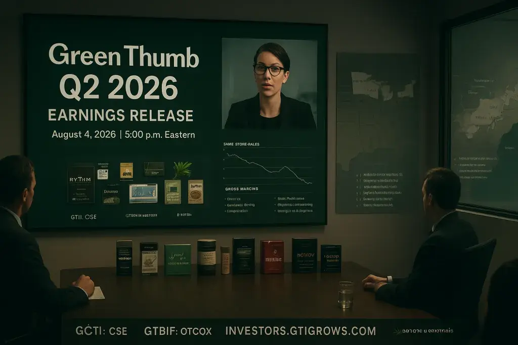 Green Thumb Industries Sets August 4 Date for Q2 2026 Earnings Release