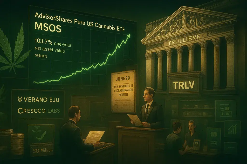 Cannabis ETF Rally Signals Investor Bet on Federal Rescheduling
