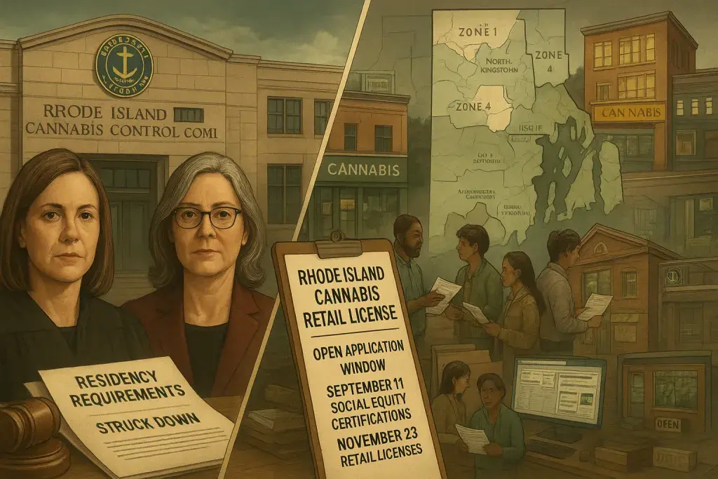 Rhode Island Reopens Cannabis Retail Licensing After Residency Ruling