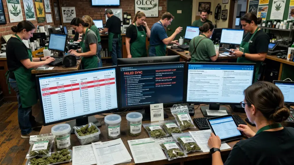 Oregon Dispensaries Fight Daily Battle Against Metrc Reporting Drift