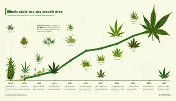 Illinois Adult-Use Cannabis Sales Drop 12.5% in 2025 to $1.51 Billion
